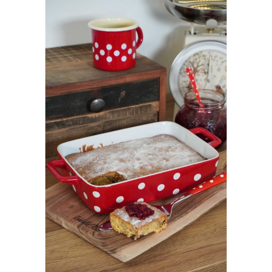 Форма для выпечки Red small with dots 29,5x17x5 см